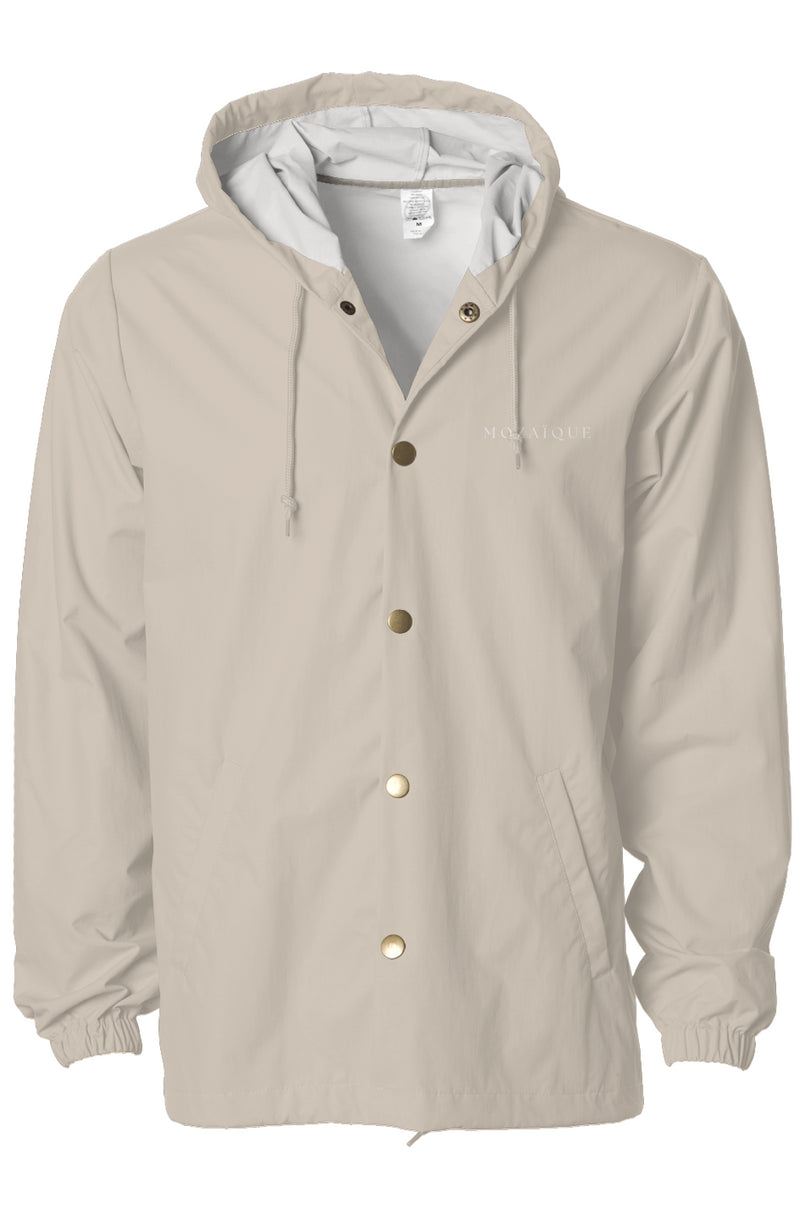 Water-Resistant Hooded Windbreaker
